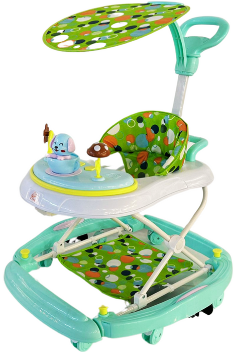 LIAL Premium Plastic Baby Walker - (W-619) - Green