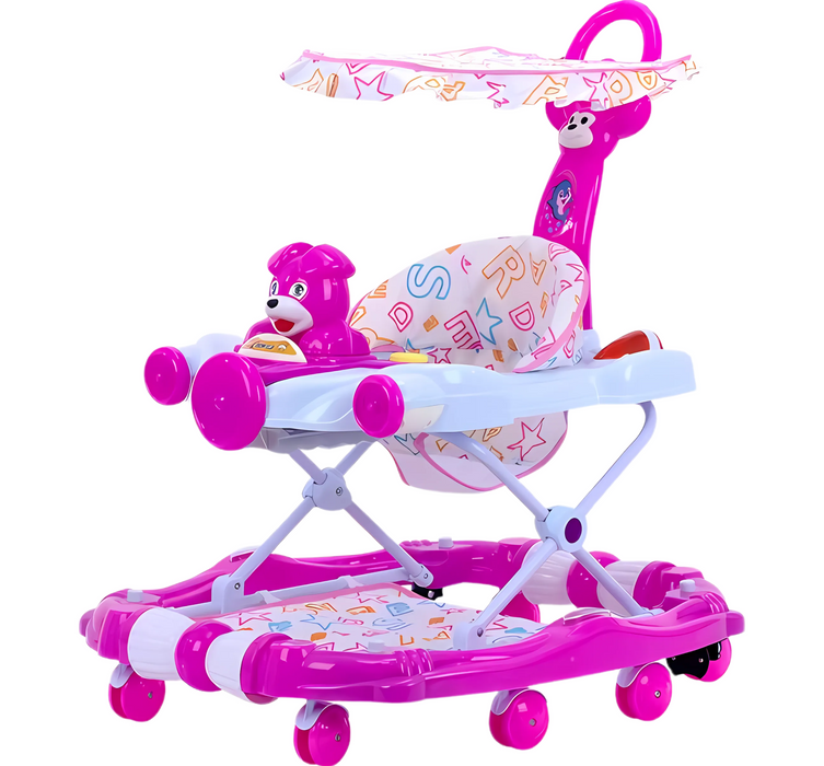 LIAL Premium Plastic Baby Walker - PINK - (W 612-3)