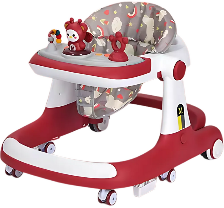 LIAL Premium Plastic Baby Walker - RED - (W 511)